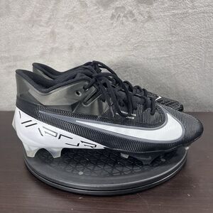 Nike Vapor Edge Elite 360 2 Mens Size 12 White Black FootBall Lace Up Cleats